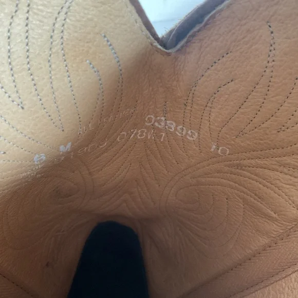 Vintage Women’s Rough Out Suede Cowgirl Boots 8 M USA Made